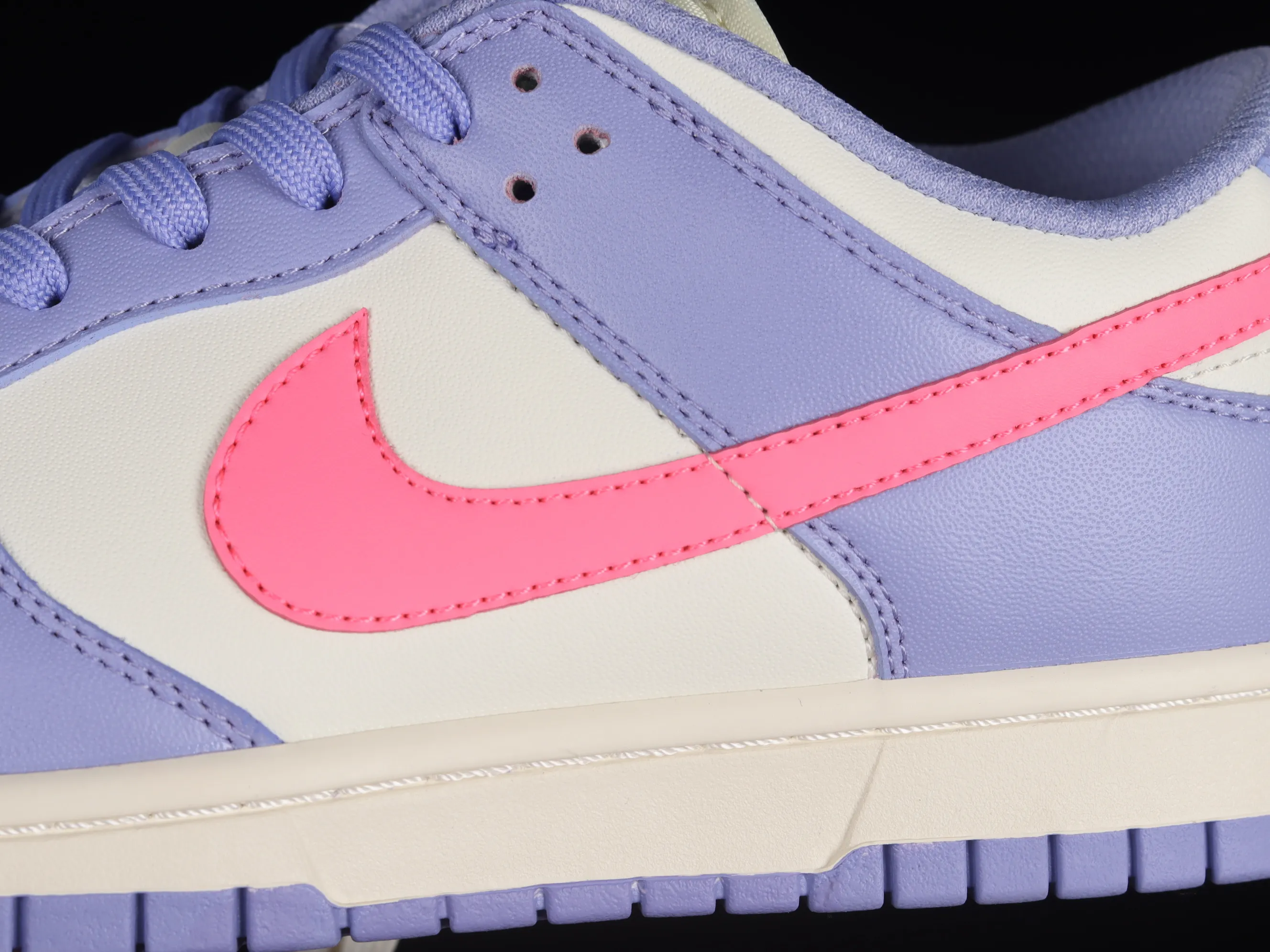 All categories Nk SB Dunk series Nk SB Dunk Low low-top sneakers N version Nk SB Dunk Low white, blue and pink color SB smashed backboard fashion casual sneakers DD1503-500